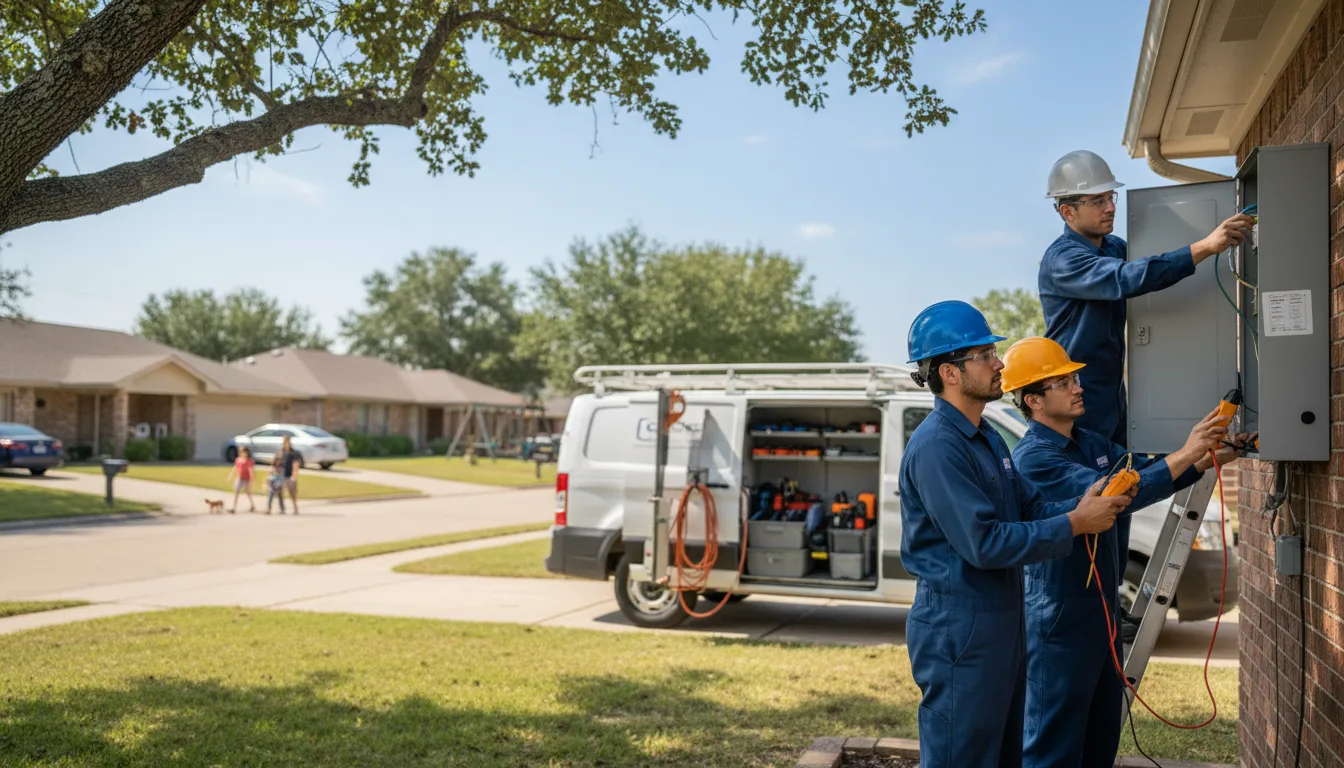 Certified electrician providing emergency electrical services in Rippey, IA